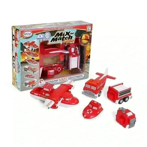 Matchbox On A Mission Fire Command Set Rescue Vehicle - Picture 1 of 4
